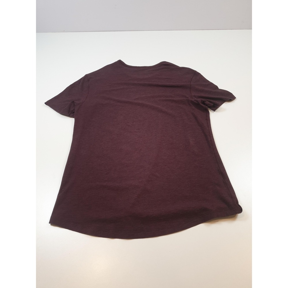 Lululemon Shirt Men's Large Maroon Crew Lightweight Soft Tee Top - Picture 4 of 10